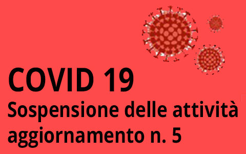 COVID-19 – aggiornamento n. 5