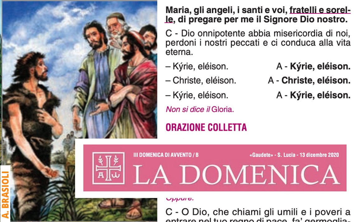 La Domenica Foglietto Della Messa Foglietto "La Domenica" - III di Avvento – Parrocchia San Vincenzo de