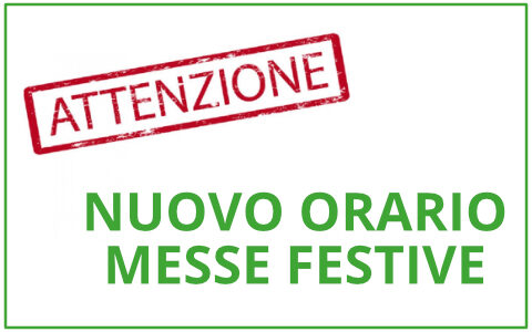 Cambiano gli orari delle Messe